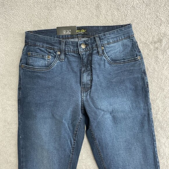 Urban Star Men's 30x30 Stretch Slim Fit Jeans Blue Denim  N0248 - Picture 11 of 12